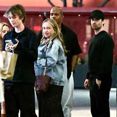 Tobey Maguire & Pregnant Ex Jennifer Meyer Go to Dinner with Her Fiancé, Kids