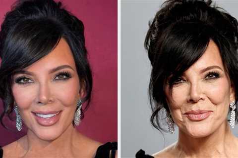 This Viral Comparison Of Kris Jenner’s Instagram Selfies Against Her Unedited Red Carpet Pictures..
