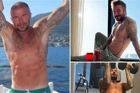 David Beckham's Shredded Shots to Celebrate His 51st Birthday!