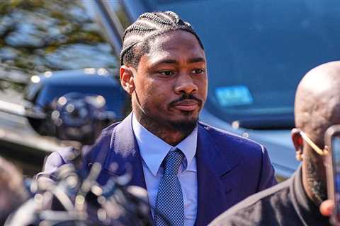 Stefon Diggs Arrives In Court For Personal Chef Assault Trial