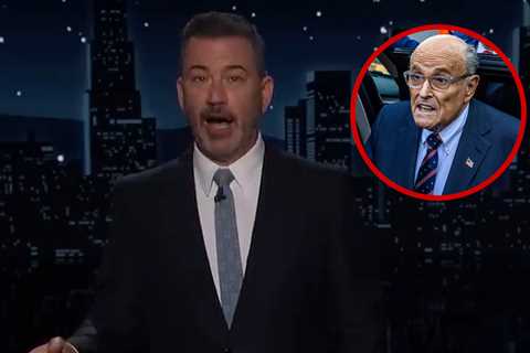 Jimmy Kimmel Jokes About Rudy Giuliani Rising From Grave Before Hospitalization
