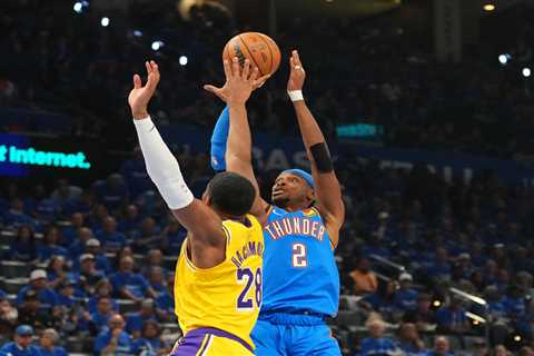 Lakers struggle offensively in Game 1 loss to Thunder