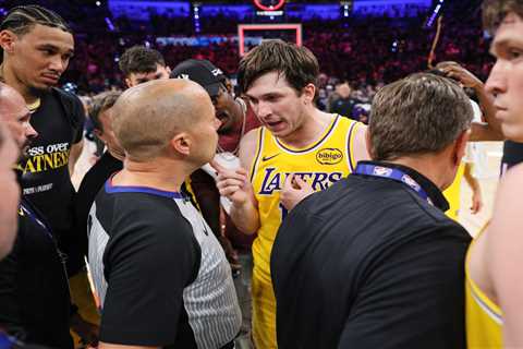 Angry Lakers surround refs in heated scene after playoff loss: ‘Yelled in my face’