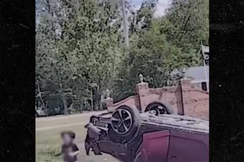 Toddler Escapes Mom's Rollover Car Crash In High-Speed Chase, on Video