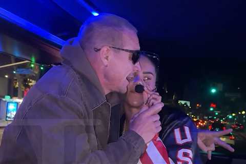 TMZ Celebrity Tour Bus Hosted by Diplo & Major Lazer Member America Foster