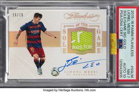 Ultra-rare signed Lionel Messi trading card sells for over $550K