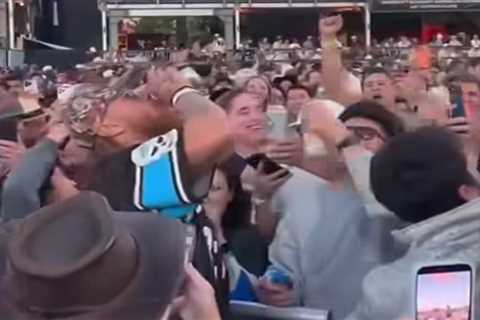 George Kittle slams beer at BottleRock Festival as crazy offseason continues