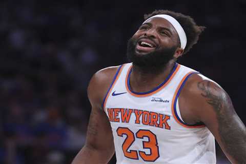 Mitchell Robinson’s broken finger happened away from court as clock ticks on NBA Finals readiness