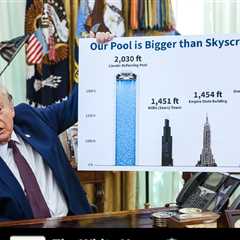 White House Social Account 'Mogs' One World Trade Center Over Reflecting Pool