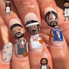 Nailed it! NY Knicks superfan skillfully paints players’ faces in manicure art