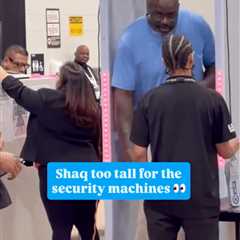 Shaq has trouble getting past security in viral NBA Finals scene