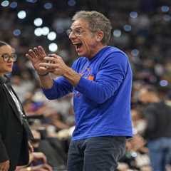 Timothee Chalamet, Ben Stiller have joyous embrace as Knicks survive Game 2