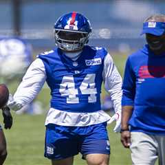 Cam Skattebo takes first big step after catastrophic injury as Giants camp looms