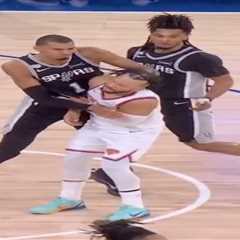 Victor Wembanyama shoves Jalen Brunson’s face — then laughs at him — in heated NBA Finals moment