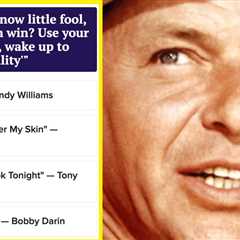 If You Can't Match These Crooner Lyrics To Their Songs, You Have No Respect For The Classics