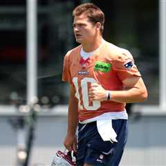 Patriots end practice early after scary Drake Maye collision