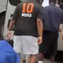 Mike Brown wears cheeky ‘10 weeks’ shirt to Knicks’ title parade after James Dolan’s abstinence joke