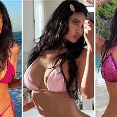 Hot Stars In Pink Bikinis ... Happy National Pink Day!