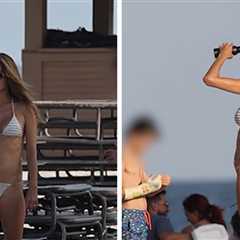 Alessandra Ambrosio Strips Down to Tiny Bikini During Fun-Filled Beach Day
