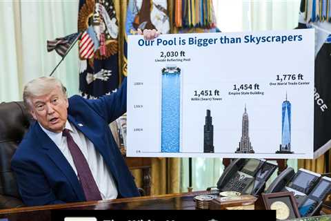 White House Social Account 'Mogs' One World Trade Center Over Reflecting Pool
