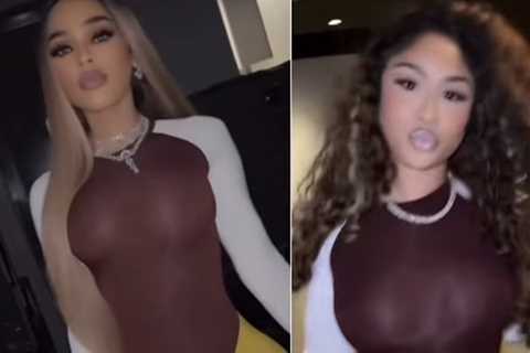 Ari Fletcher and Keyshia Ka’oir Both Wore the Same $500 Jean Paul Gaultier Bicolor Playsuit — Who..
