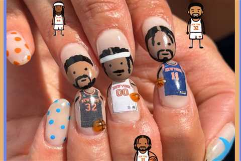 Nailed it! NY Knicks superfan skillfully paints players’ faces in manicure art