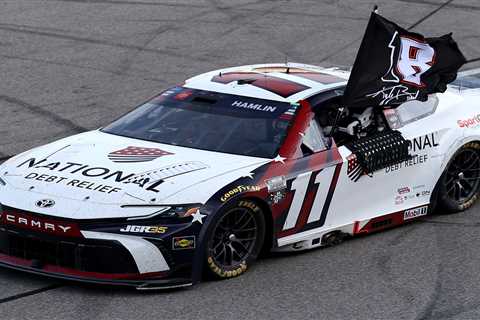 Denny Hamlin honors former teammate Kyle Busch after win at Michigan: ‘Taught me so much’
