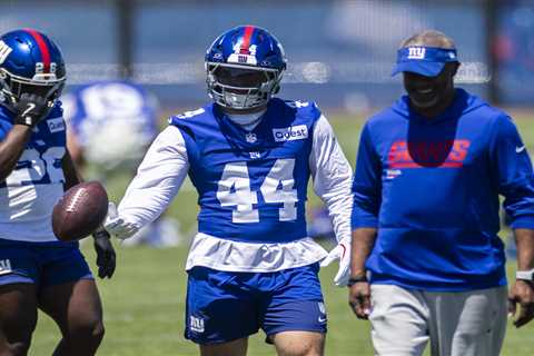 Cam Skattebo takes first big step after catastrophic injury as Giants camp looms