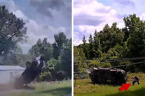 Baby Thrown From Flipped SUV During Police Pursuit, on Video