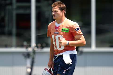 Patriots end practice early after scary Drake Maye collision