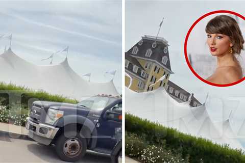 Taylor Swift: Huge Tent Set Up Down The Street From Singer's House Amid Wedding Speculation