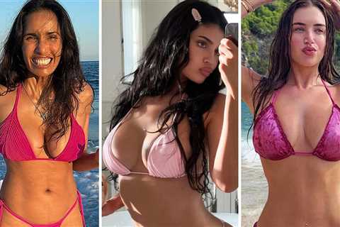 Hot Stars In Pink Bikinis ... Happy National Pink Day!