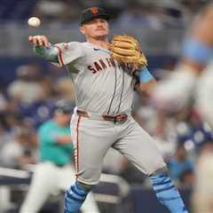 Giants forced to use outfielder at second base after injuries to Matt Chapman, Willy Adames