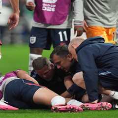 England midfielder’s World Cup over after ‘Wonderwall’ celebration injury requires surgery