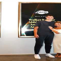 Miss America Abbie Stockard steals show at fiancé Walker Kessler’s Lakers arrival