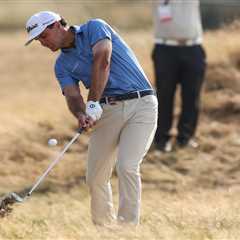 Jackson Suber takes first-round British Open lead  despite limited links golf experience