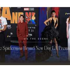 Zendaya’s Black Ashi Studio Ruffle Gown Steals the Spotlight at “Spider-Man: Brand New Day” LA..