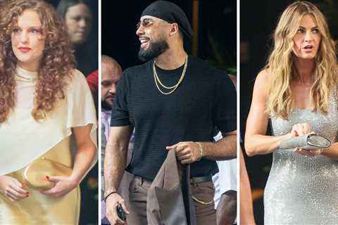 Taylor Swift & Travis Kelce's Rehearsal Dinner Guests Spotted Leaving NYC Hotel