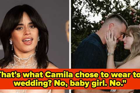 Who Wears A Naked Dress To A Wedding: Camila Cabello's See-Through Look At Taylor Swift's Wedding..