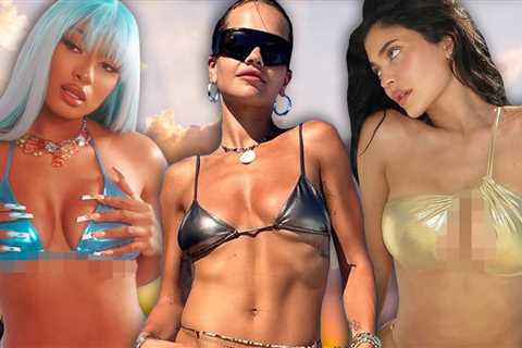 Metallic Bikinis For The Win, Shiny Swimwear to Catch Your Eye