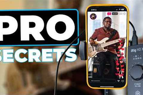How Musicians Record Audio & Video For Social Media