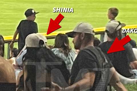 Dakota Mortensen and Shinia Powell Cuddle During Date Night At Baseball Game