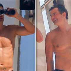 Orlando Bloom Goes Shirtless on Sun-Soaked Yacht Day With Woody Harrelson