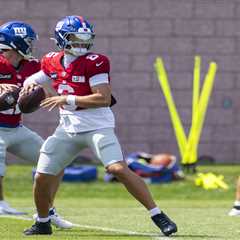 Giants praise Jaxson Dart’s smart slide to avoid hit during practice: ‘Great play’