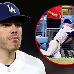 Dodgers Star Freddie Freeman Takes Scary Tumble Into Dugout, Down Steps