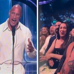 The Rock Leads Crowd in 'Happy Birthday' for Daughter at Disney Legends