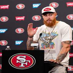 49ers TE George Kittle ‘hitting top speeds’ but trying to ‘not be a dumbass’