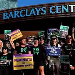 Sophie Cunningham Supporters, Trans Rights Activists Face Off Outside Liberty Game
