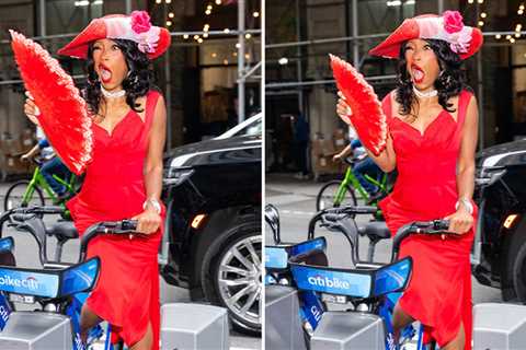 Keke Palmer Struts The City Streets In Red-Hot Dress