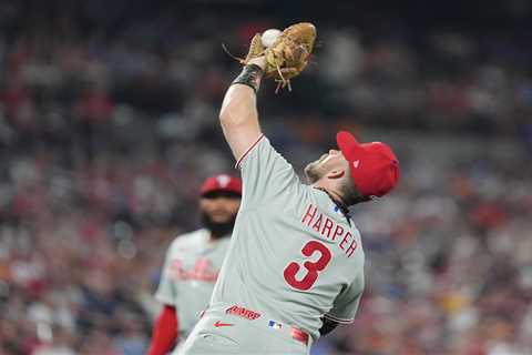 Phillies moving Bryce Harper to right field following Luis Arraez trade